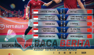 INDONESIA TAKLUKKAN CHINA DI FINAL BEREGU PUTRA BULU TANGKIS ASIAN GAMES 2026